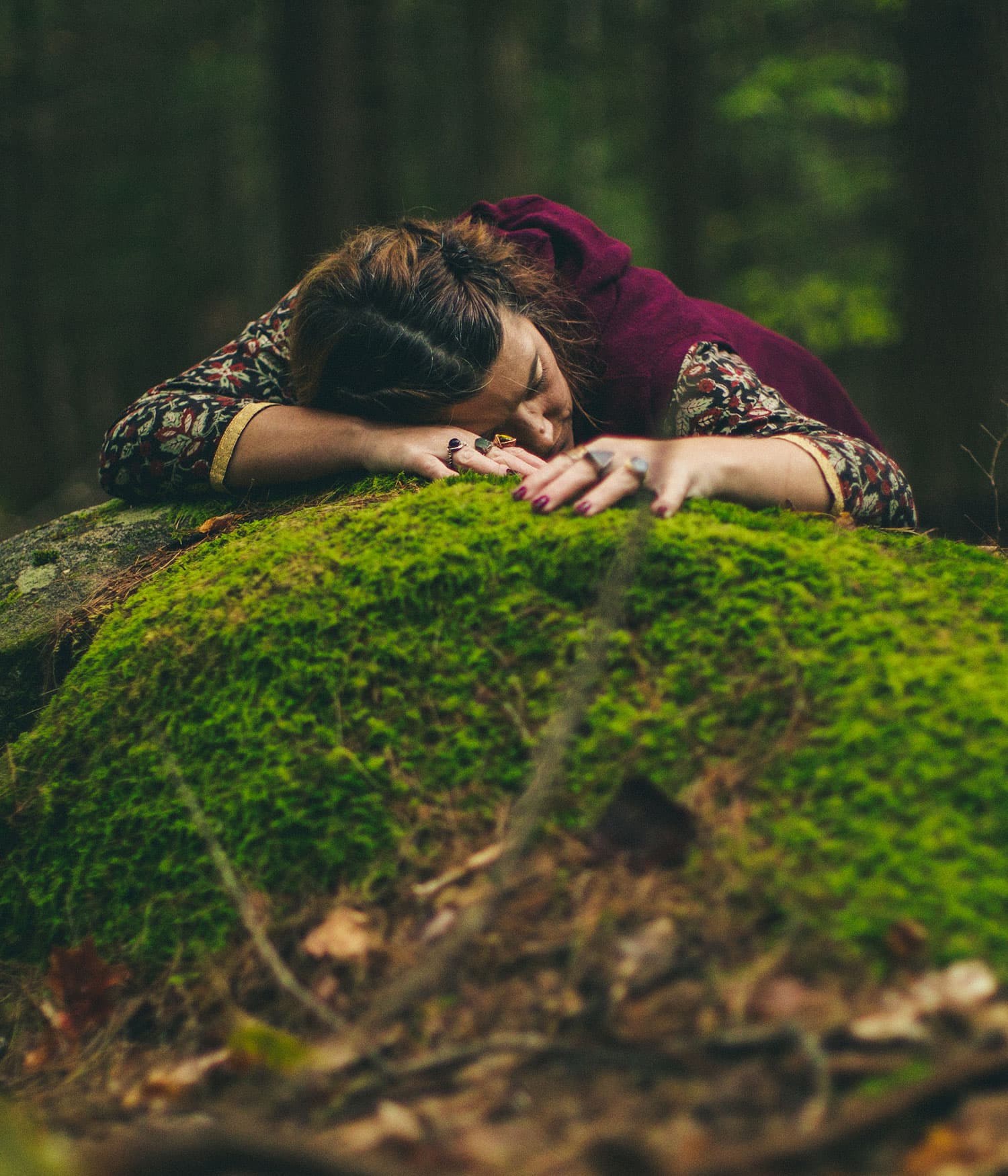 Amanda crafting custom herbal products